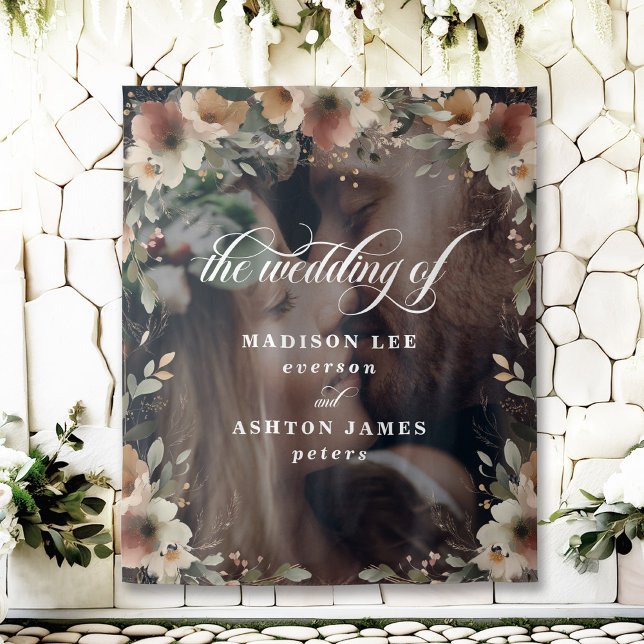 Tenture Boho Photo Overlay Mariage Photo Booth Arrière-pla (Step into a fairy tale with our beautiful wedding backdrops, perfect for capturing your love.)