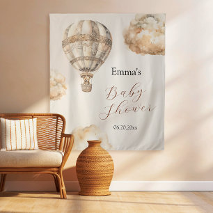 Tenture Boho Teddy Bear Air Baby shower de nuages de ballo