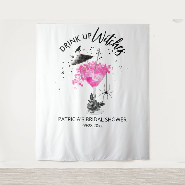 Tenture Boire des sorcières Halloween Fête des mariées fon (Devant)