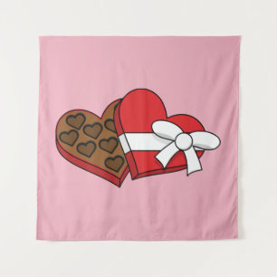 Tenture Boîte à chocolat de coeur de la Saint-Valentin