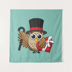 Tenture Boîte de chocolats en forme de cœur de hibou sophi