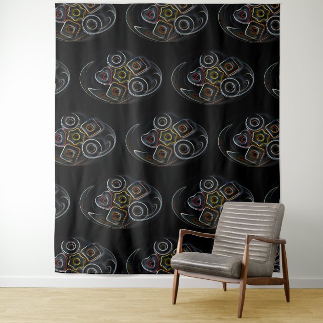 Tenture Bonbons de Noël (En situation)