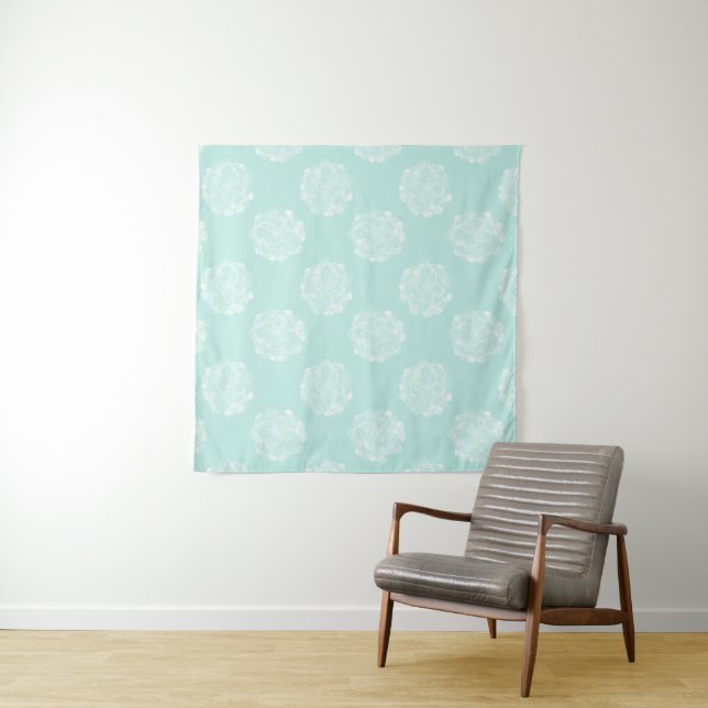 Tenture Bonheur plante | Pastel Succulent Motif (En situation)