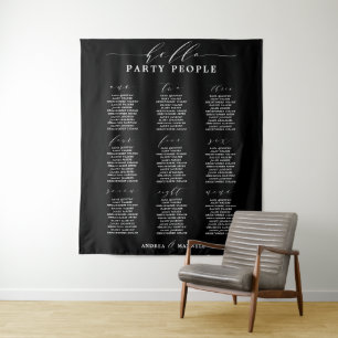 Tenture Bonjour Mariage de la fête Sieges Graphique Tapiss