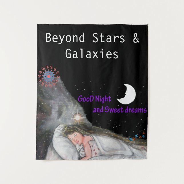 Tenture Bonne nuit et doux rêve (Devant)