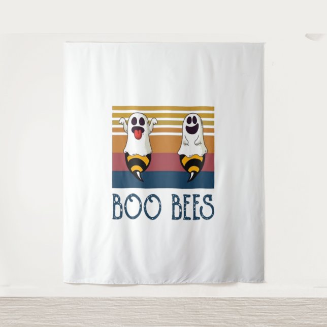 Tenture Boo Bees Couple Ghost Chemise Halloween (Devant)