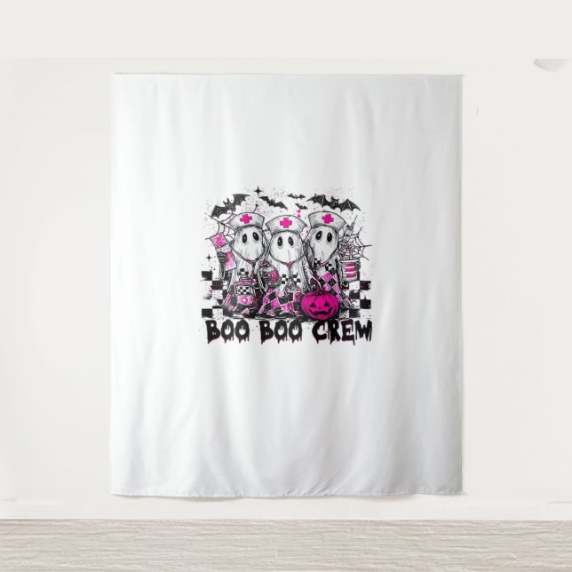 Tenture Boo Boo Crew Infirmière d'Halloween T-Shirt classi (Devant)