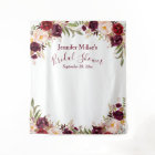 Booth Photo de Mariage Floral Bourgogne sur Mesure