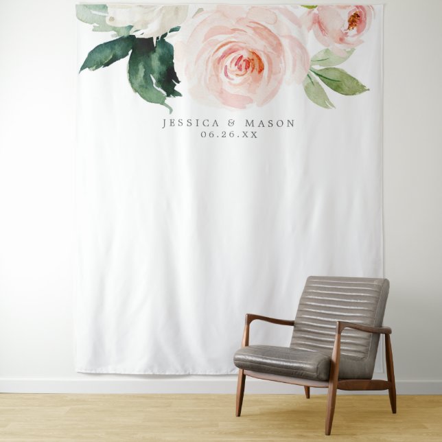 Tenture Booth photo Mariage fond flou (En situation)