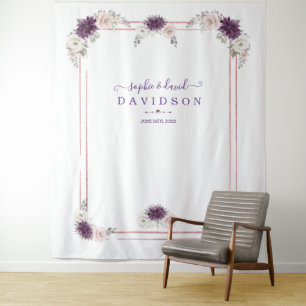 Tenture Booth Photo Mariage or Lavender Blush