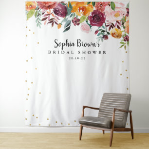 Tenture Booth Photo pour une Fête de Mariage Florale aux T