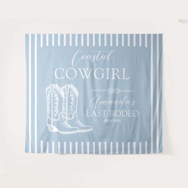 Tenture Boots de la cow-girl côtière Western Bachelorette  (Devant (Horizontal))