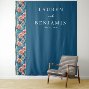 Tenture Bordure Florale Émeraude Élégante