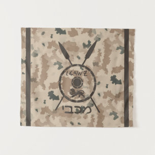 Tenture Bouclier Maccabee Et Paroles - Désert