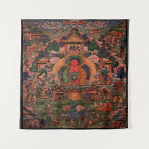 Tenture Bouddha Amitabha dans son pays pur de Suvakti