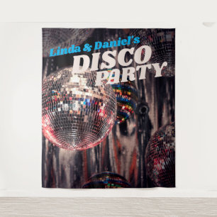 Tenture Boule à facettes Rétro Années 70 Décor de fête