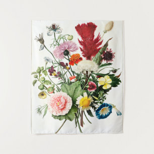 Tenture Bouquet de fleurs Illustration vintage