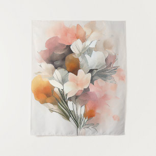 Tenture Bouquet Saison Automne Nature Aquarelle Art Painti