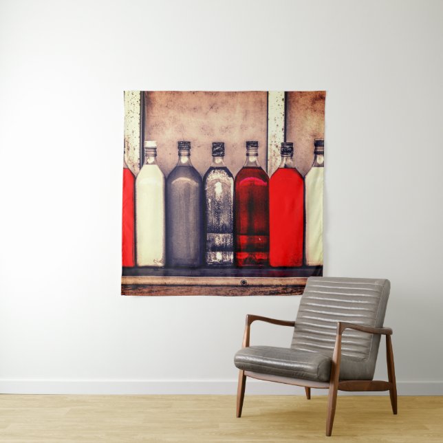 Tenture Bouteilles Artsy (En situation)