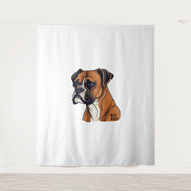 Tenture Boxer Bark Designs Punchy Graphic designs (Devant)