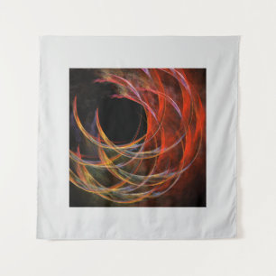 Tenture Briser le Cercle Vortex de Feu Art Abstrait