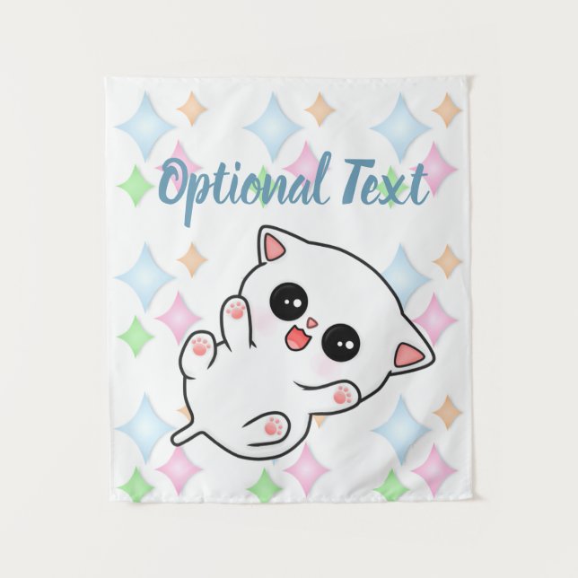 Tenture Brouille du ventre Heure Kitten (Devant)