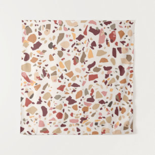 Tenture Brown terrazzo : vintage, motif à la mode.