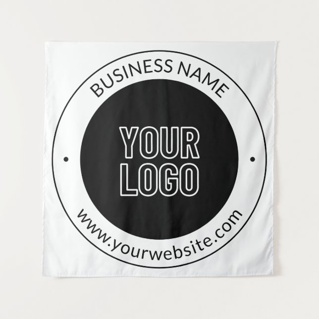 Tenture Business Name & Website ou Slogan, Merci Etc. (Devant)