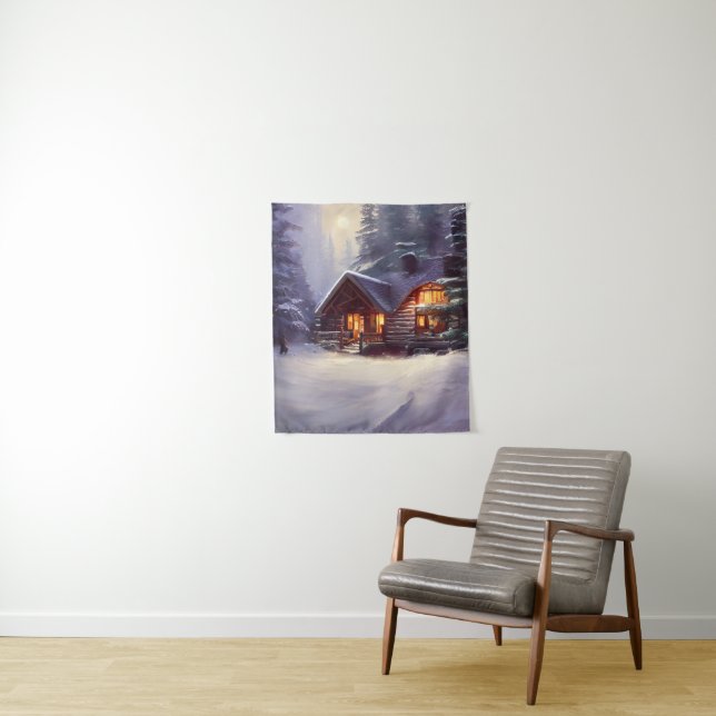 Tenture Cabine Mystique Rustique De Journal Parmi Les Ever (En situation)