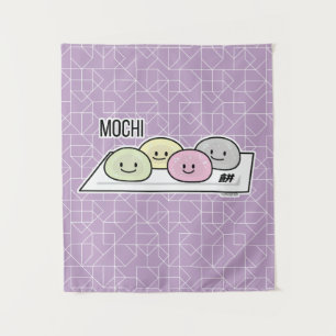 Tenture Câble de riz à la crème glacée Cute Mochi Thé vert