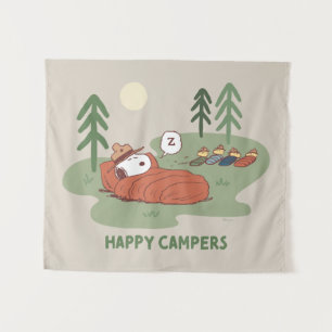 Tenture cacahuètes Campeurs de couchage Snoopy & Woodsto