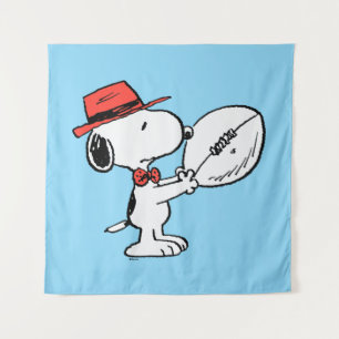 Tenture cacahuètes Coach Football Snoopy