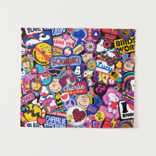 Tenture cacahuètes   Motif de patchs Mixtape