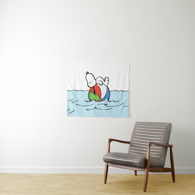 Tenture cacahuètes | Snoopy Beach Ball Beach (En situation (horizontale))