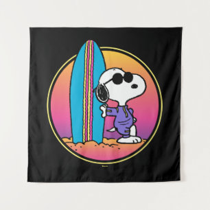 Tenture cacahuètes   Snoopy Beach Beagle