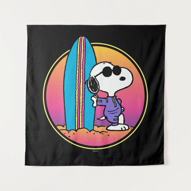 Tenture cacahuètes | Snoopy Beach Beagle (Devant)