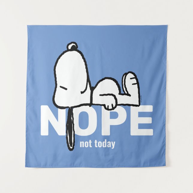 Tenture cacahuètes | Snoopy Pas aujourd'hui (Devant)