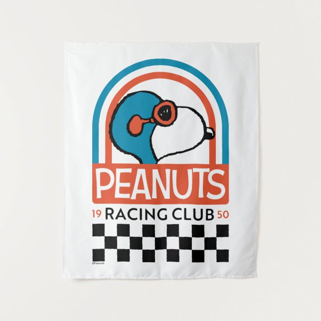 Tenture cacahuètes | Snoopy Racing Club (Devant)