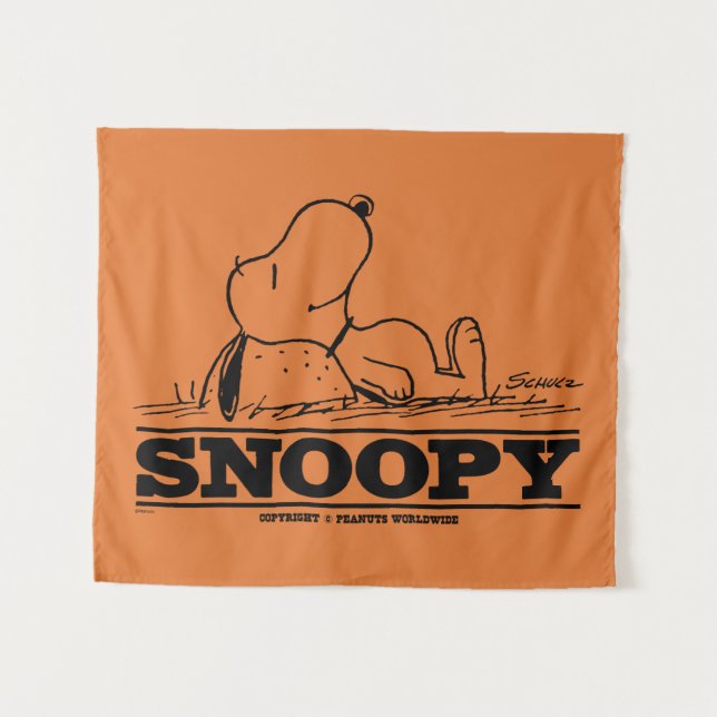Tenture cacahuètes | Snoopy Reest Break (Devant (Horizontal))