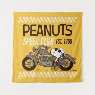 Tenture cacahuètes   Snoopy Speed Club