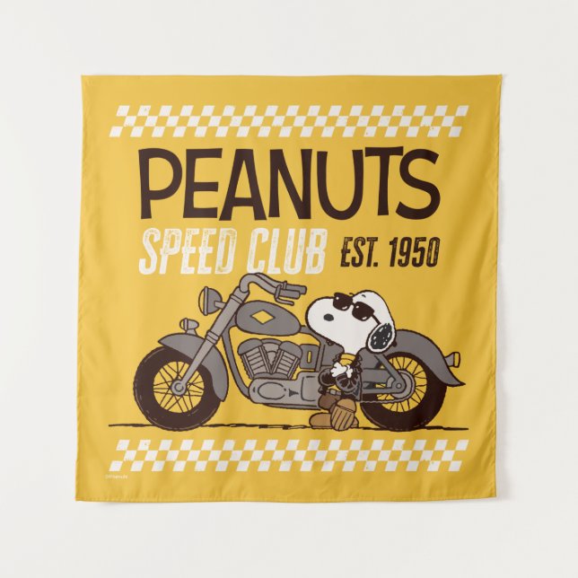 Tenture cacahuètes | Snoopy Speed Club (Devant)