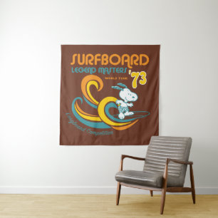 Tenture cacahuètes   Snoopy Surboard Longboard Competition