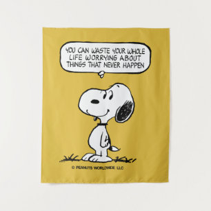 Tenture cacahuètes   Snoopy Vous ne pouvez pas regarder to