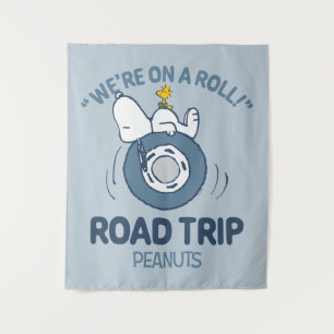 Tenture cacahuètes   Snoopy & Woodstock Road Triage