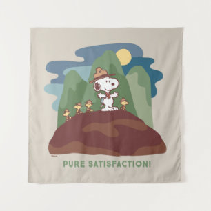 Tenture cacahuètes Snoopy & Woodstock Satisfaction pure