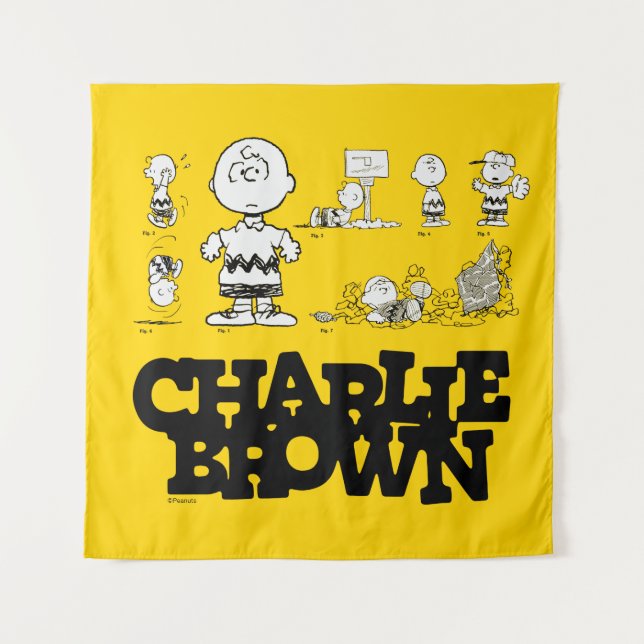 Tenture cacahuètes | Toujours Charlie Brown (Devant)