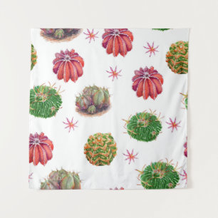 Tenture Cactus Floral : Arrière - plan aquarelle