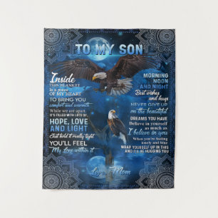 Tenture Cadeau d'anniversaire à mon fils, cadeau à mon béb