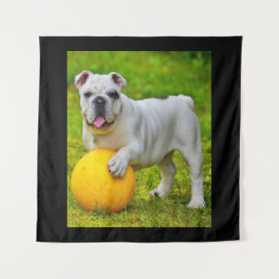 Tenture Cadeau pour amateur de Bulldog anglais pour Basket