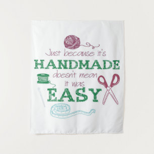 Tenture Cadeau pour amateur de crochet fait main   Cadeau 